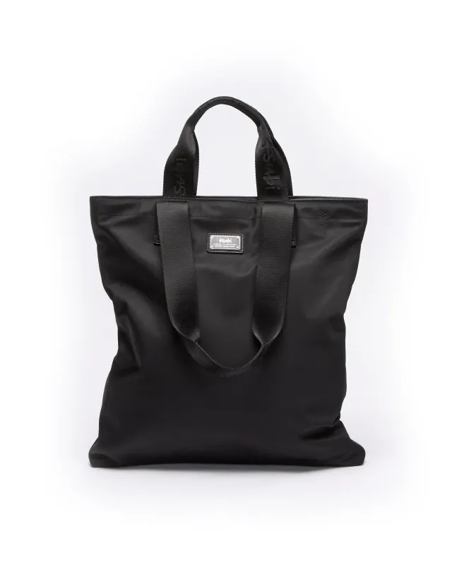 MADE IN HEAVEN NYLON LEATHER TOTE BLACK sold by Ksubi