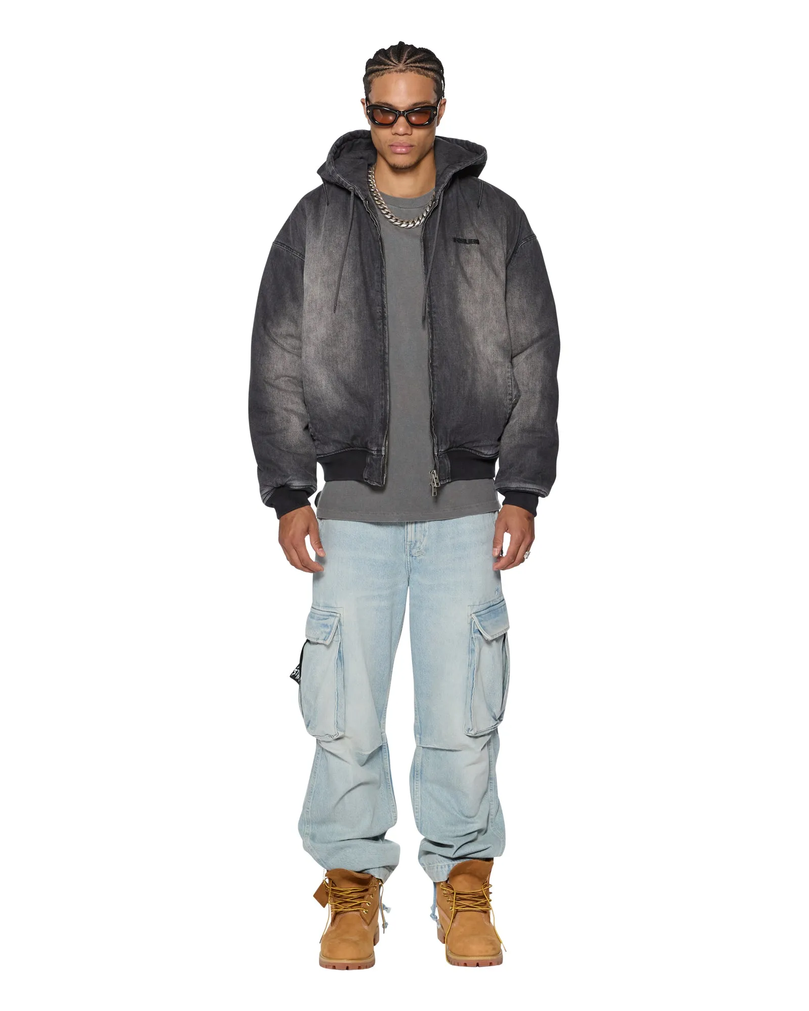 SLOUCH BOMBER JACKET FADED BLACK sold by Ksubi product image thumbnail 2