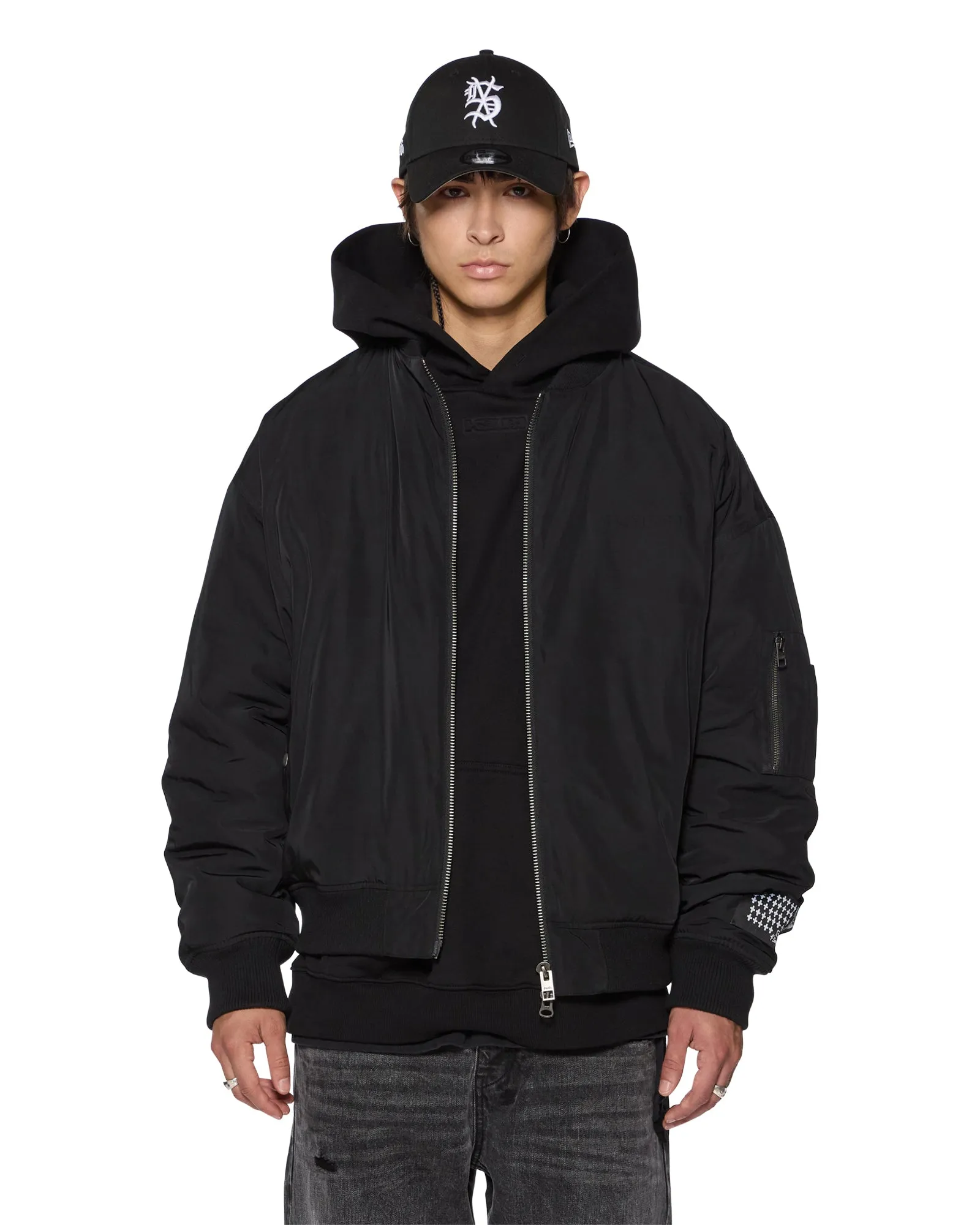 INTRUDER BOMBER JACKET BLACK sold by Ksubi