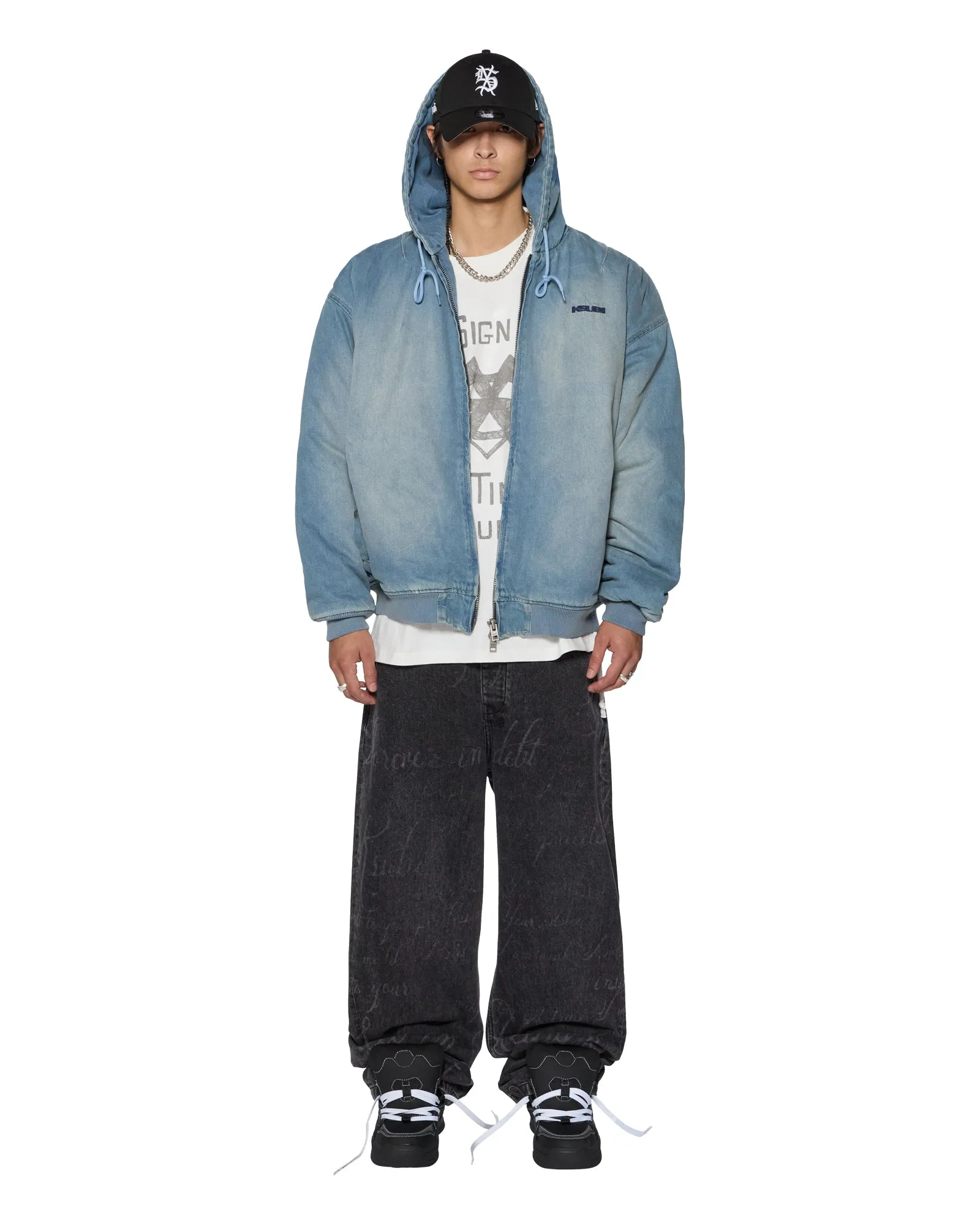 SLOUCH BOMBER JACKET FADED INDIGO sold by Ksubi product image thumbnail 2