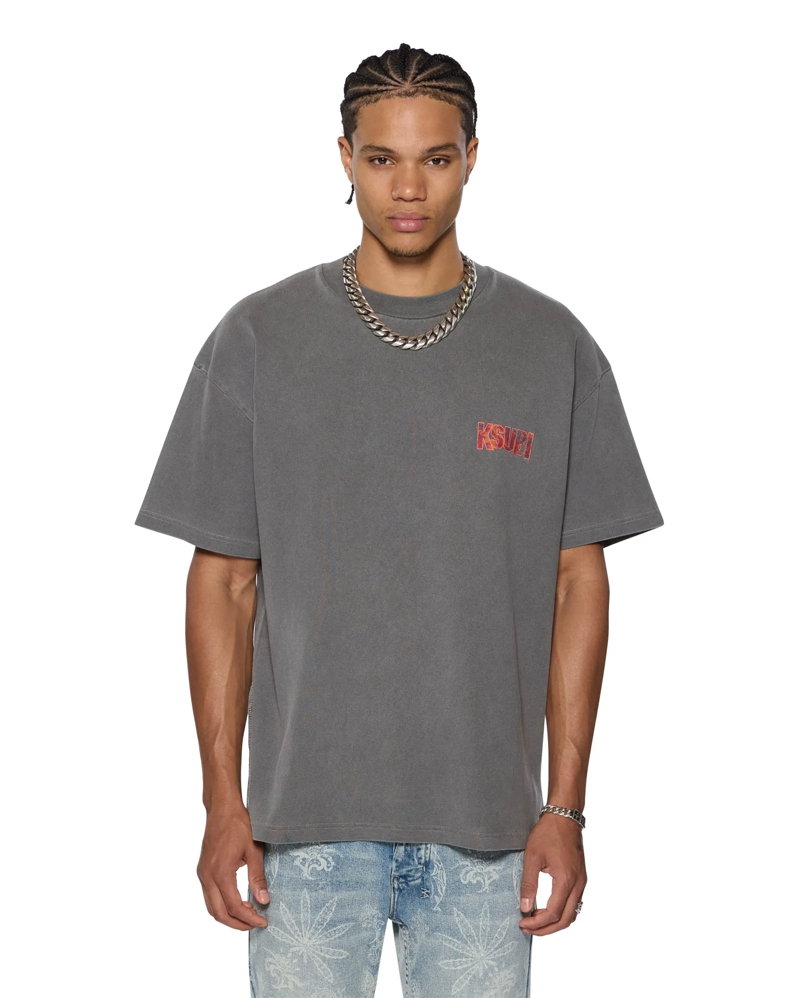 KICKSTART EKCESS SS TEE CHARCOAL sold by Ksubi product image thumbnail 4