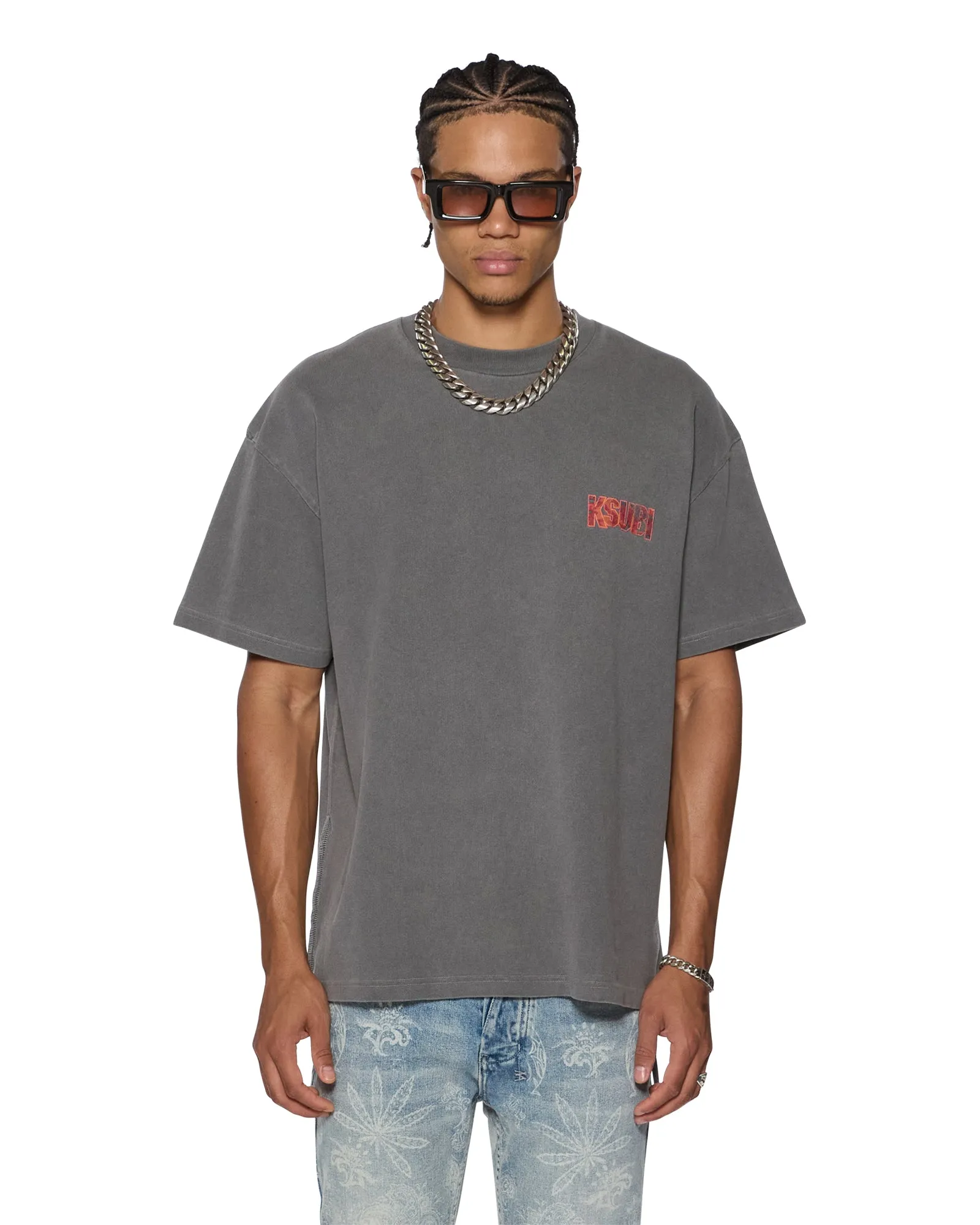KICKSTART EKCESS SS TEE CHARCOAL sold by Ksubi product image thumbnail 2