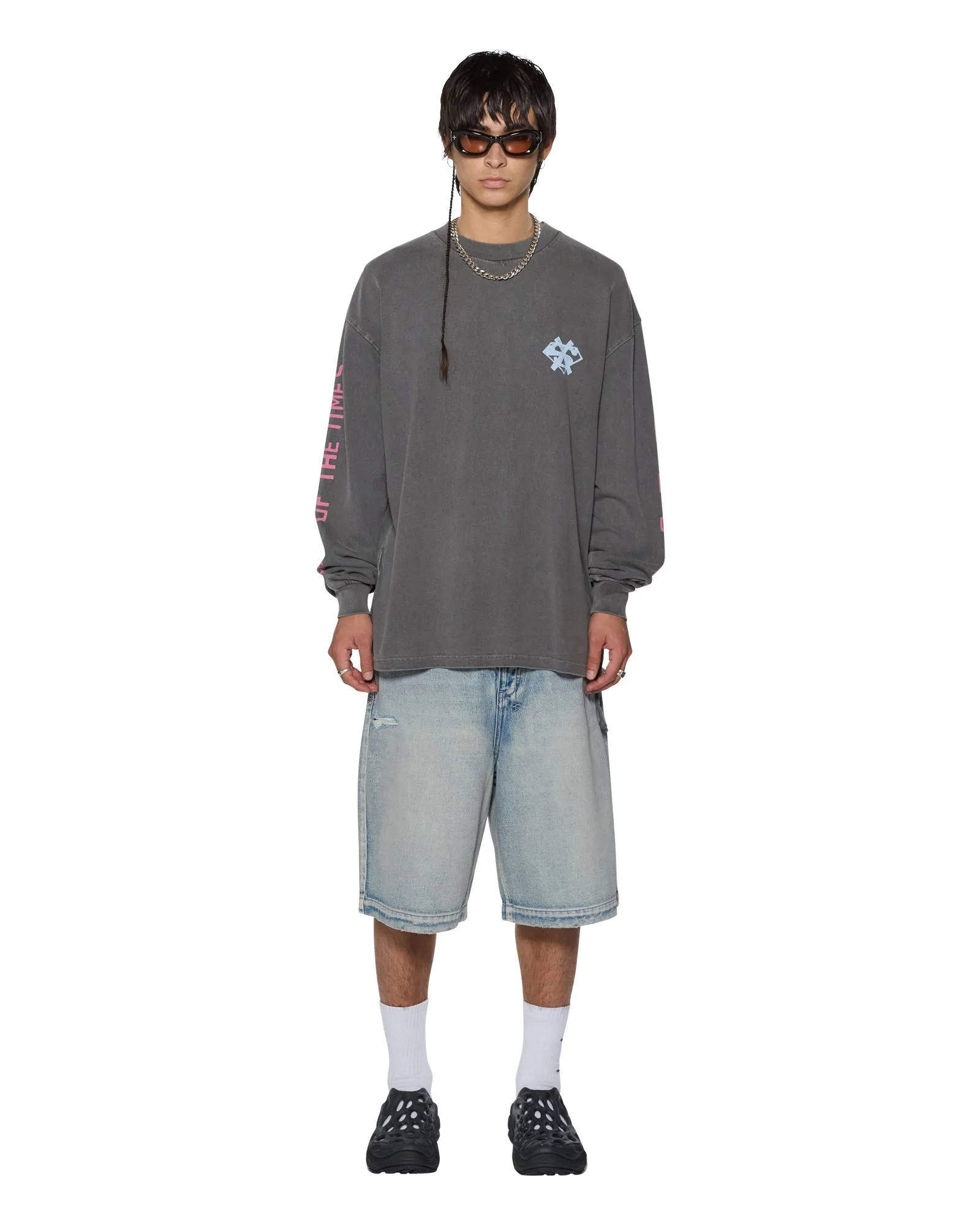 THE SIGN EKCESS LS TEE CHARCOAL sold by Ksubi product image thumbnail 5