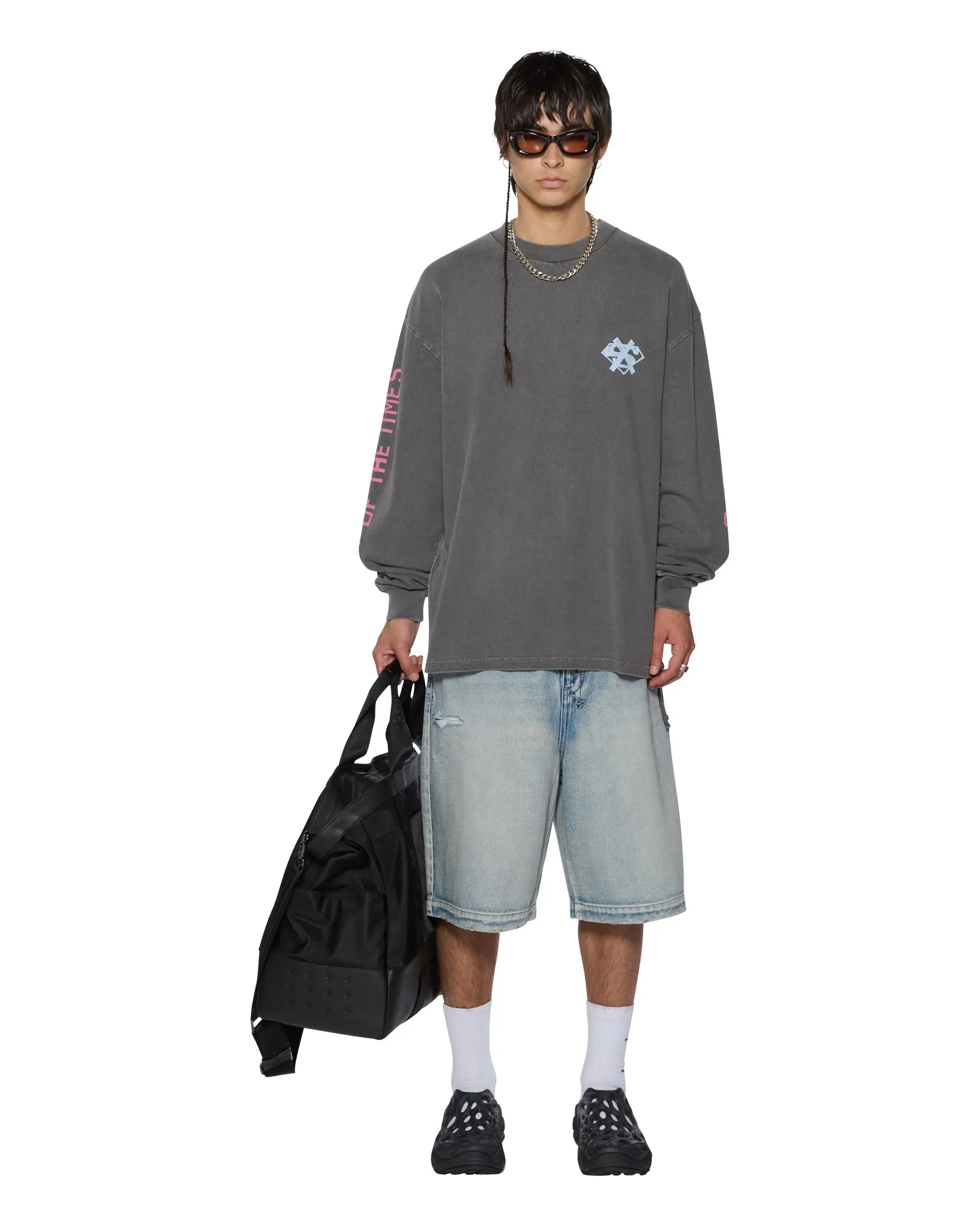 THE SIGN EKCESS LS TEE CHARCOAL sold by Ksubi product image thumbnail 4