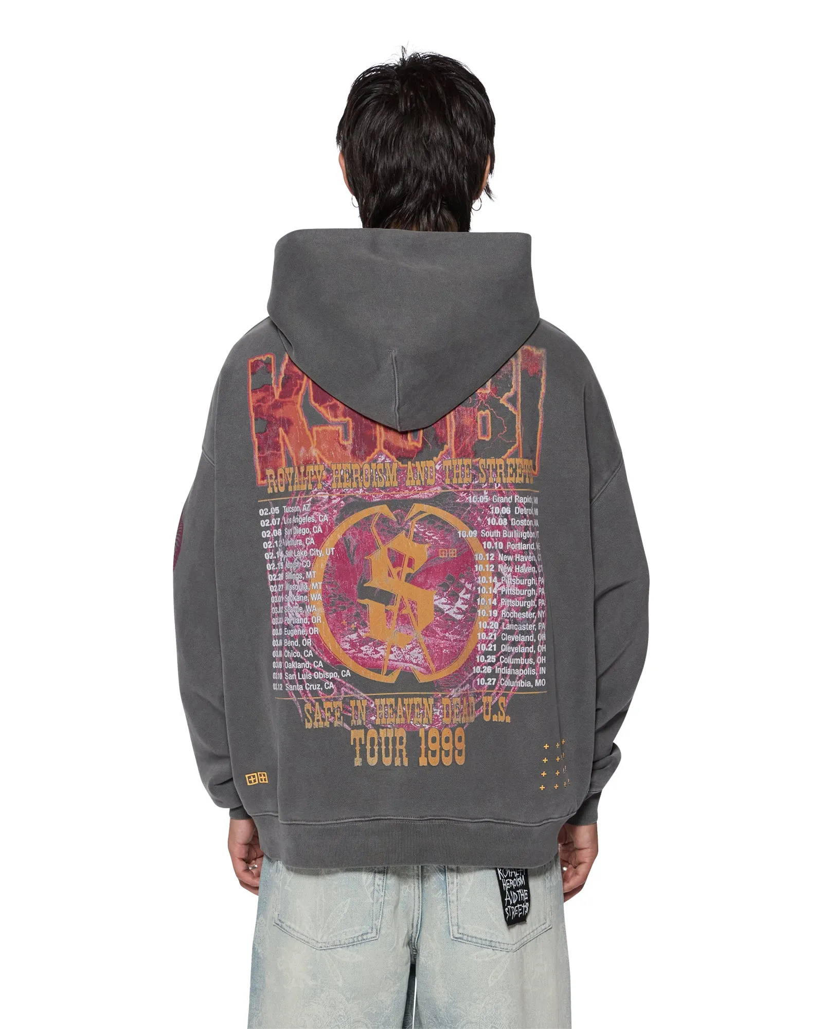 KICKSTART EKCESS HOODIE CHARCOAL sold by Ksubi