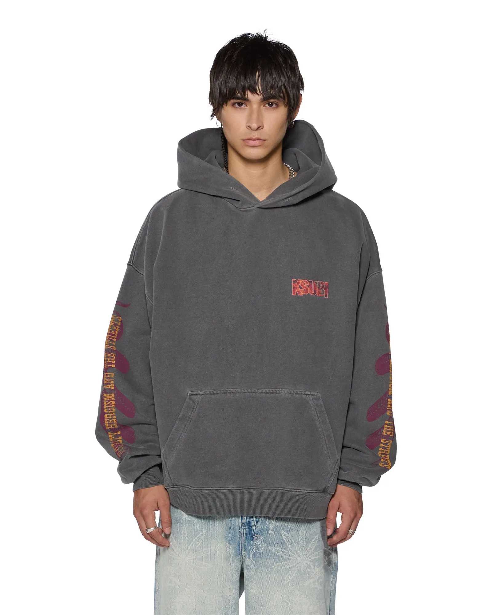 KICKSTART EKCESS HOODIE CHARCOAL sold by Ksubi product image thumbnail 2