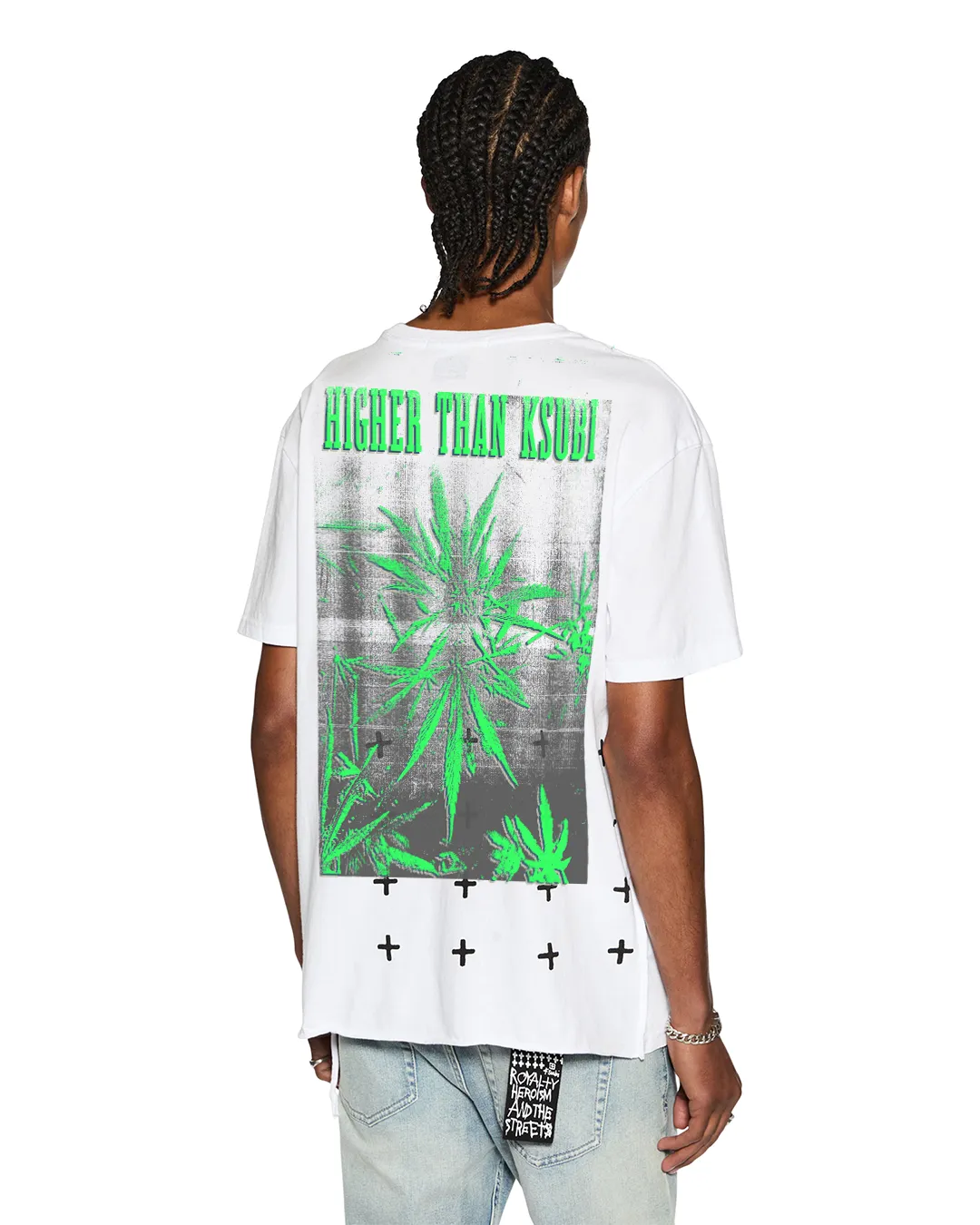 HIGHER BIGGIE SS TEE TRU WHITE sold by Ksubi