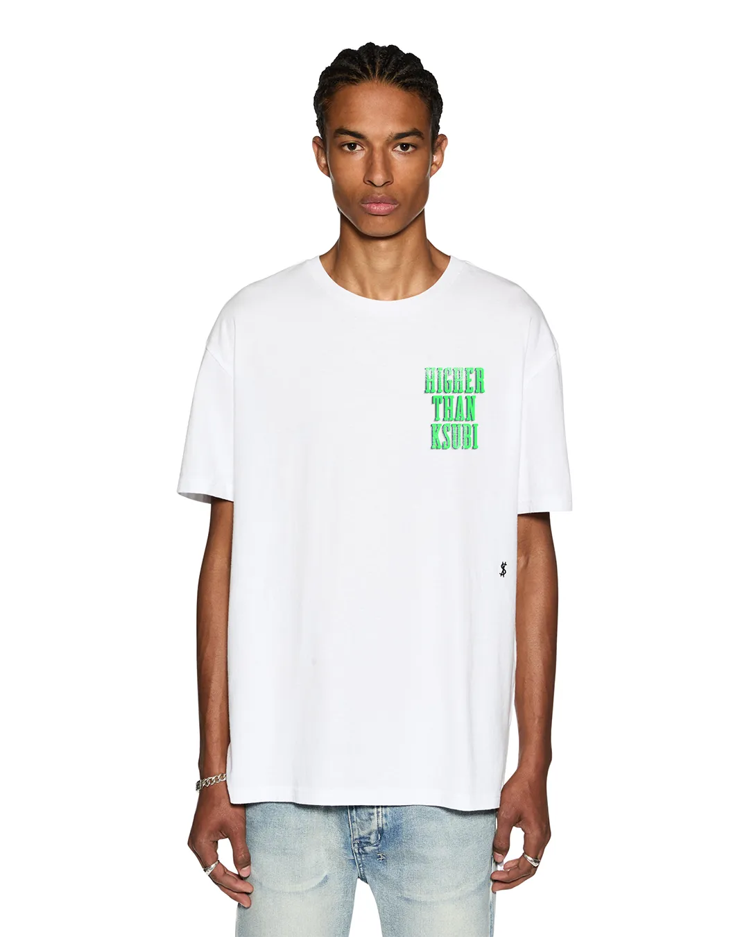 HIGHER BIGGIE SS TEE TRU WHITE sold by Ksubi product image thumbnail 2