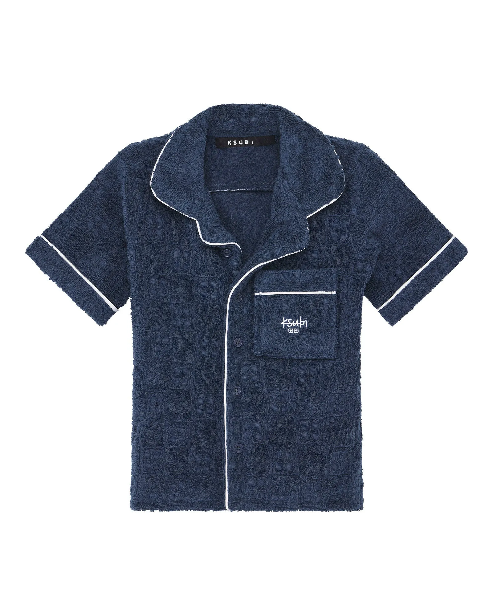 LIL LOUNGE SS RESORT SHIRT NAVY sold by Ksubi product image thumbnail 2