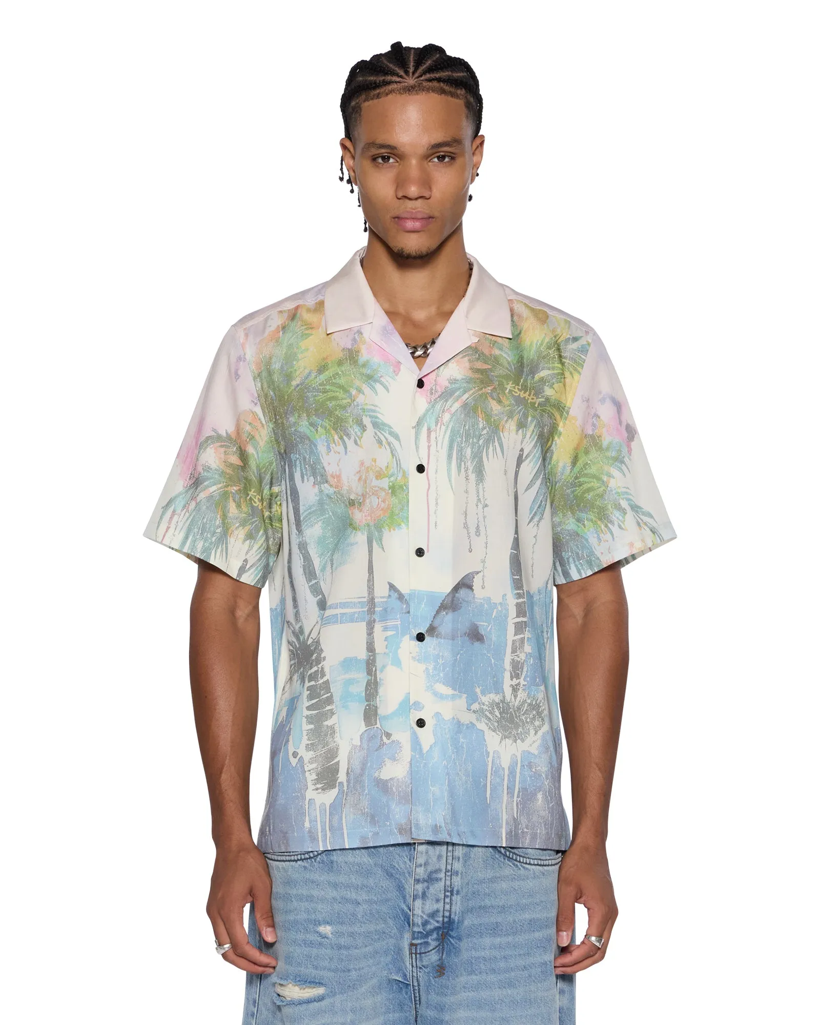 POOLSIDE SS RESORT SHIRT MULTI sold by Ksubi
