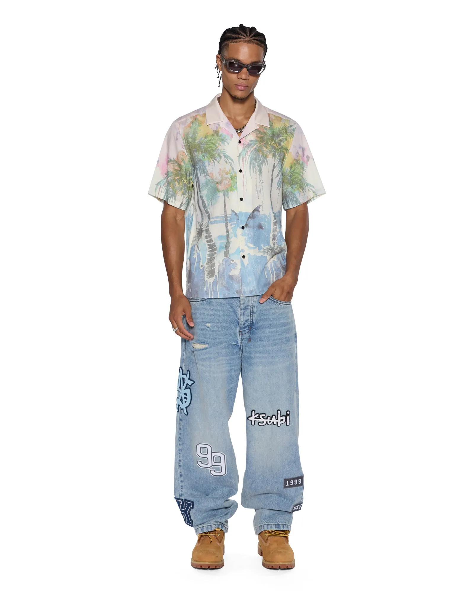 POOLSIDE SS RESORT SHIRT MULTI sold by Ksubi product image thumbnail 3