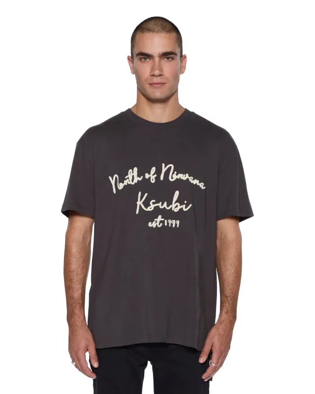 SALUD BIGGIE SS TEE FADED BLACK sold by Ksubi