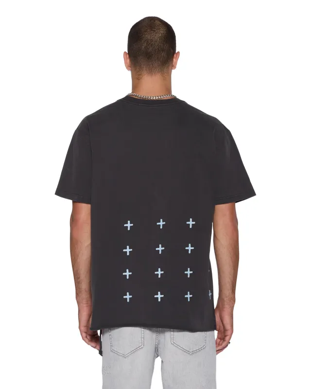 ALLDAY BIGGIE SS TEE FADED BLACK sold by Ksubi
