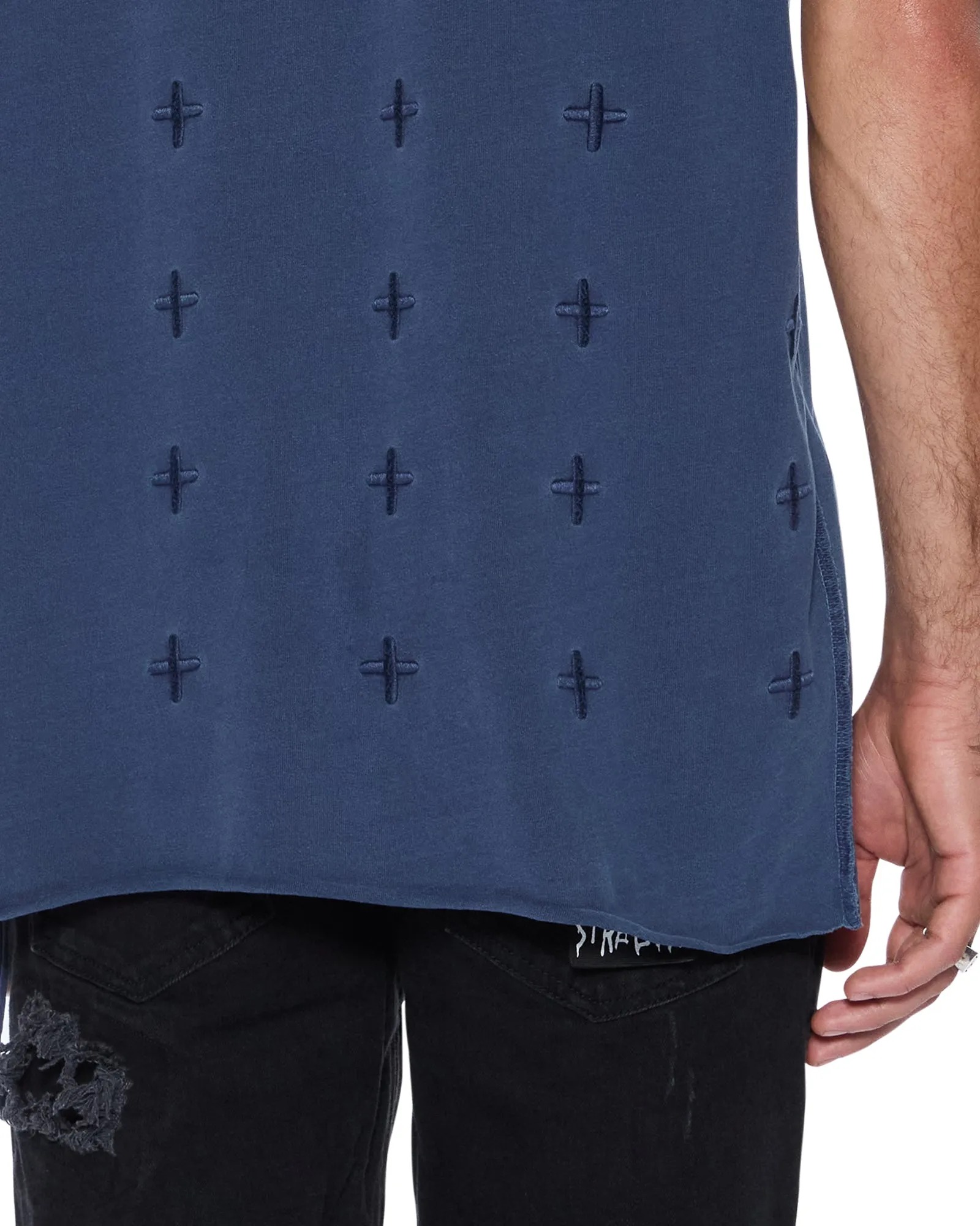 STITCH UP BIGGIE SS TEE DEEP sold by Ksubi product image thumbnail 5