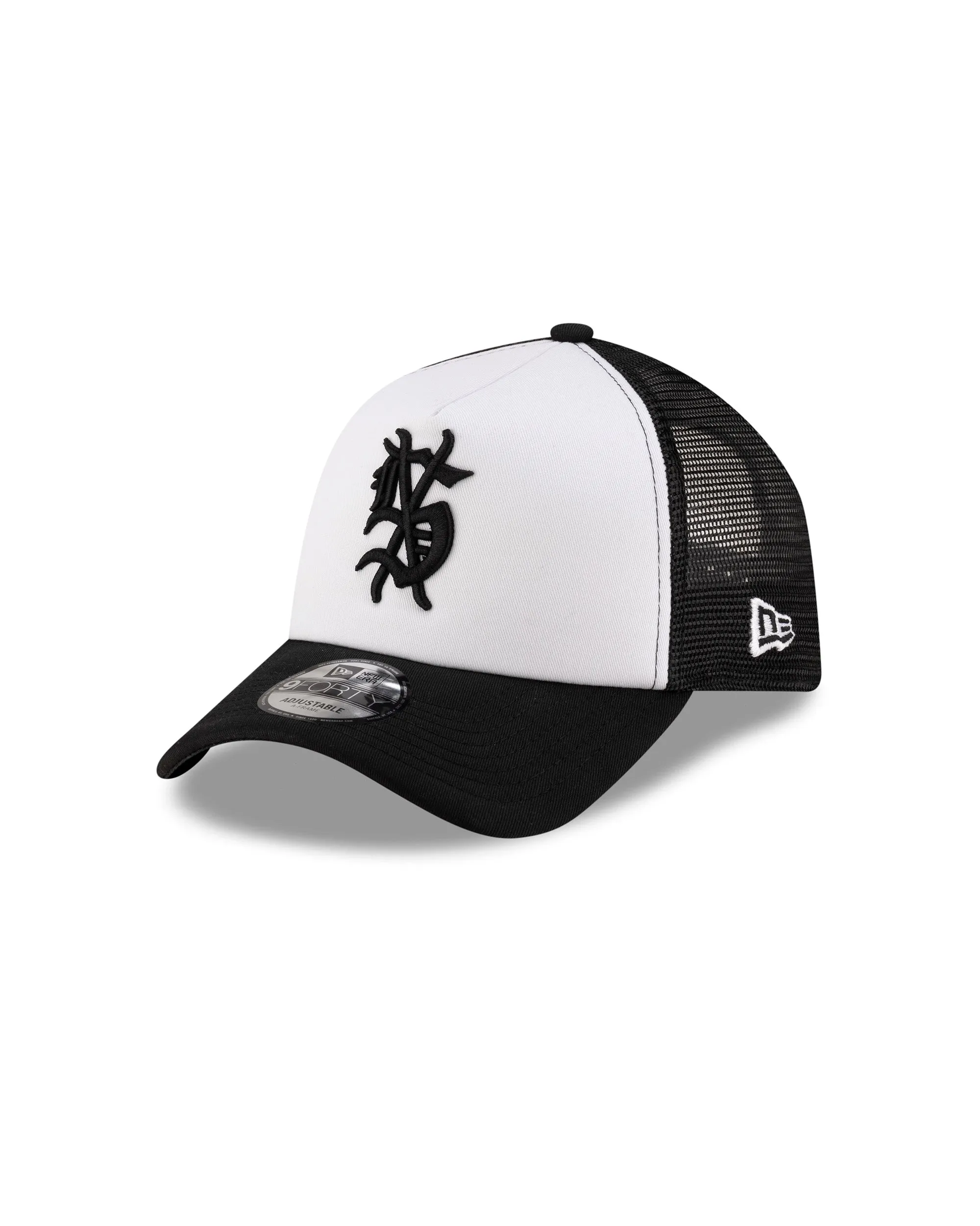 KSUBI X NEW ERA 9FORTY A-FRAME TRUCKER CAP BLACK/WHITE sold by Ksubi product image thumbnail 2