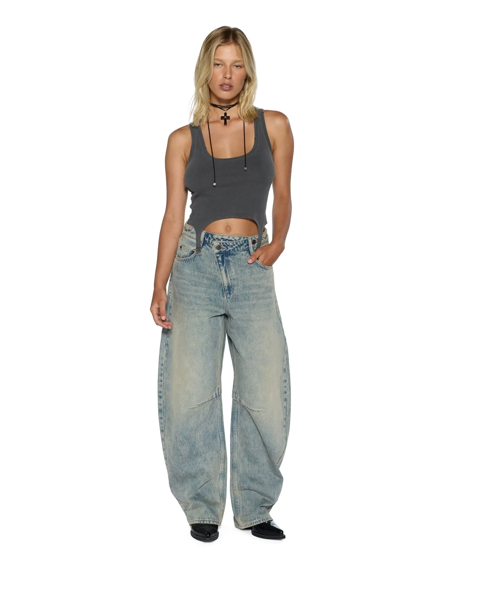 ORIGIN TANK GARTER CHARCOAL sold by Ksubi product image thumbnail 2