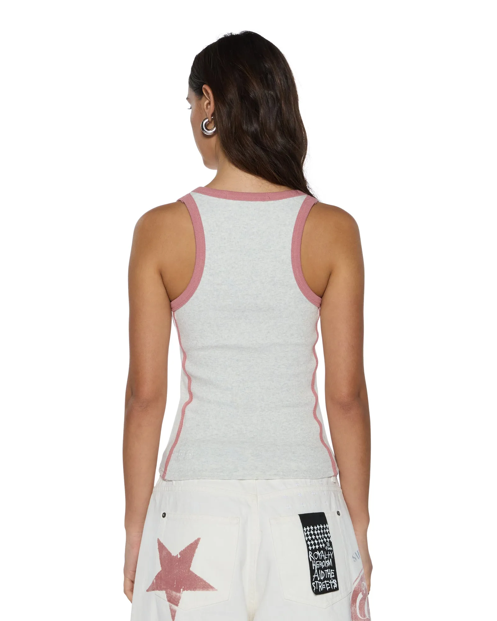 PITT LANE ORIGIN TANK SNOW MARLE/RED sold by Ksubi product image thumbnail 3