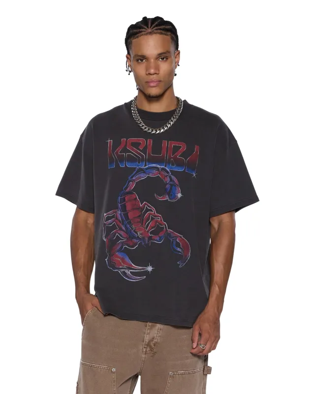 VENOM EKCESS SS TEE FADED BLACK sold by Ksubi