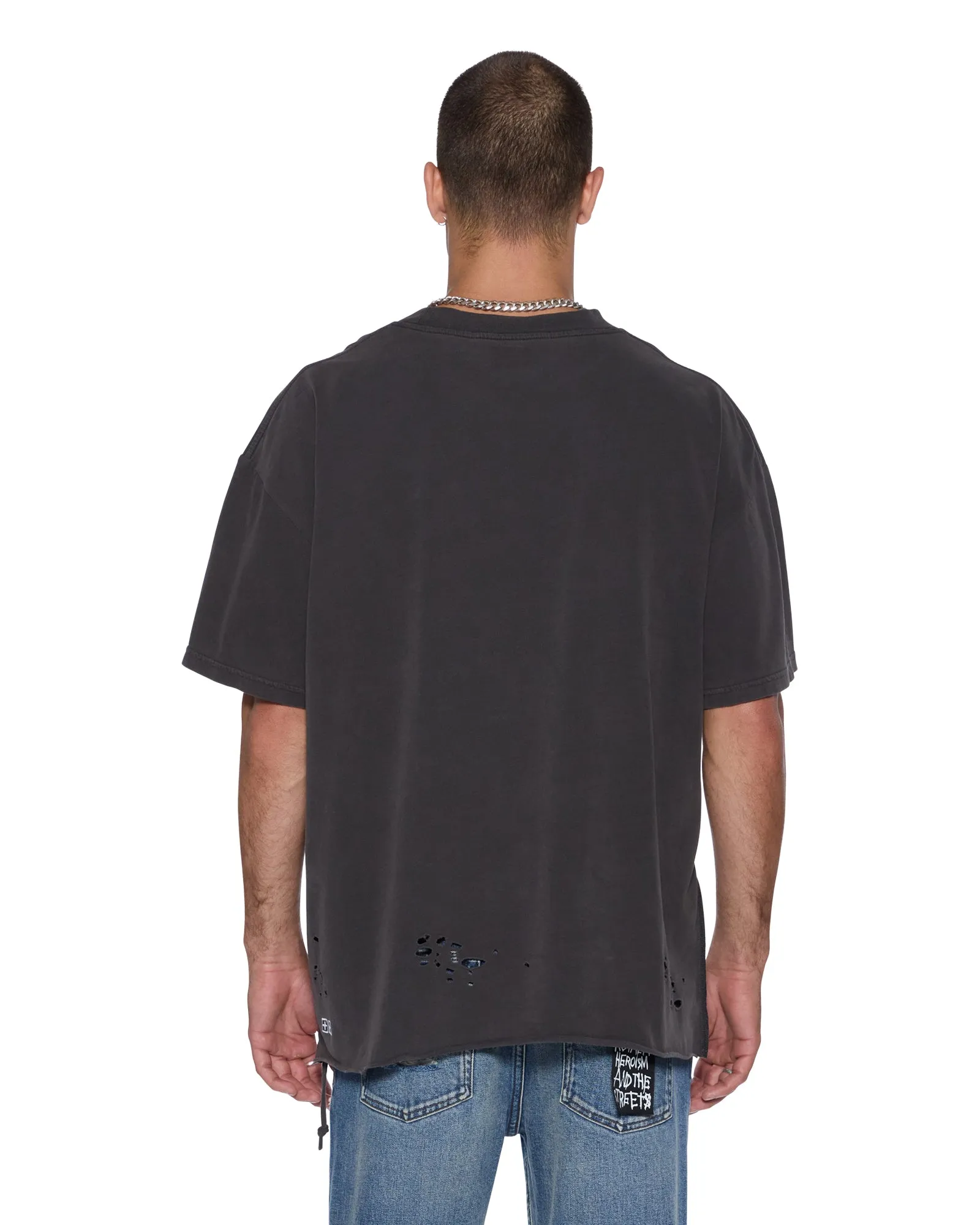 HENDRIX EKCESS SS TEE OLD BLACK sold by Ksubi product image thumbnail 4
