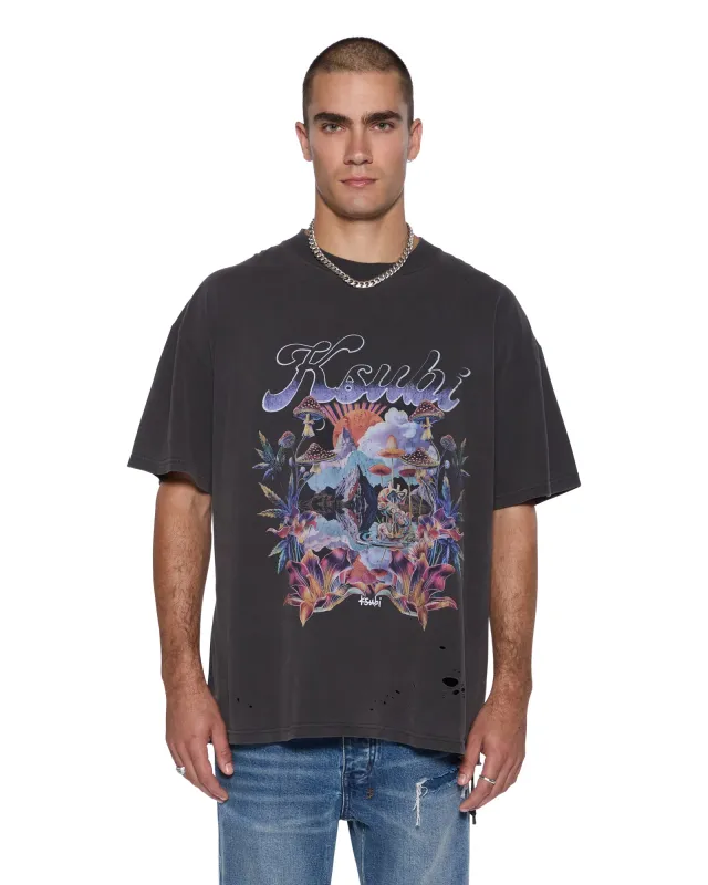 HENDRIX EKCESS SS TEE OLD BLACK sold by Ksubi