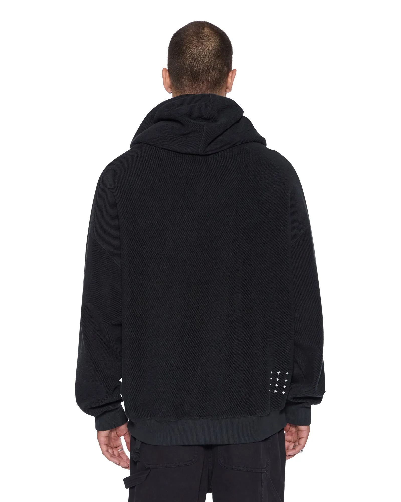1999 EKCESS HOODIE JET BLACK sold by Ksubi product image thumbnail 3