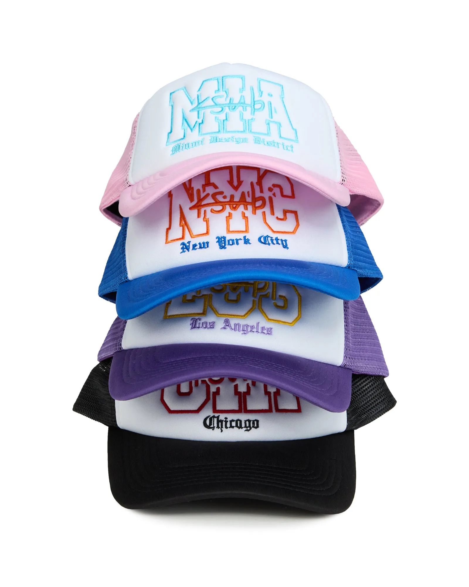 MIAMI AND THE STREETS TRUCKER CAP PINK sold by Ksubi product image thumbnail 4