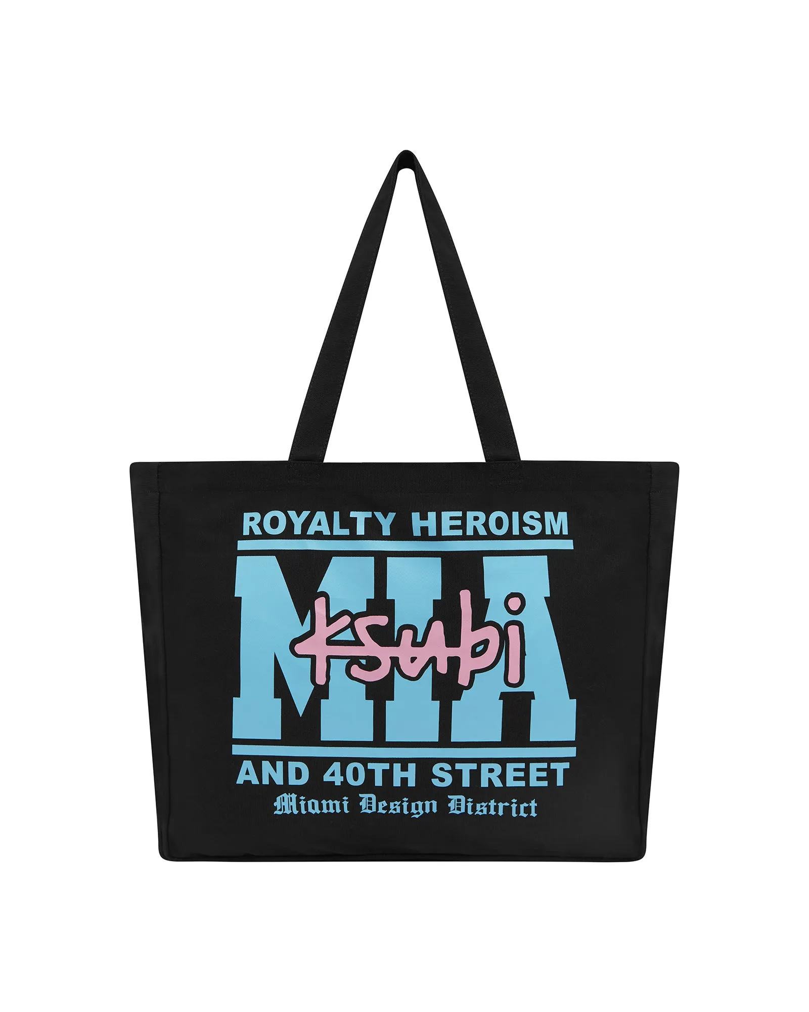 MIAMI AND THE STREETS TOTE BLACK sold by Ksubi