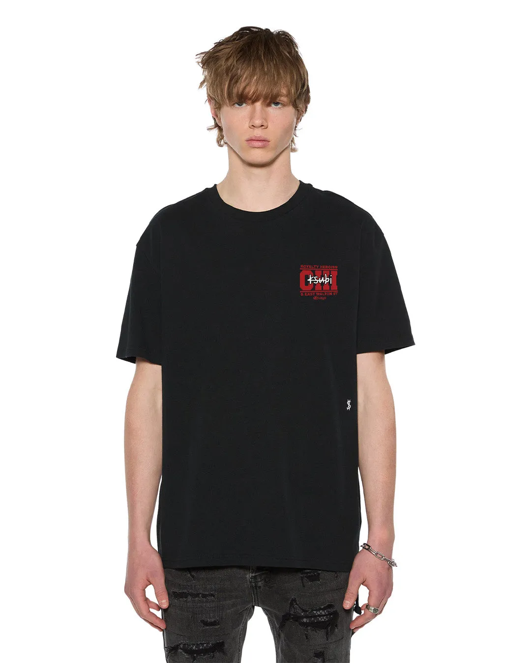 CHICAGO AND THE STREETS SS BIGGIE TEE BLACK sold by Ksubi product image thumbnail 2