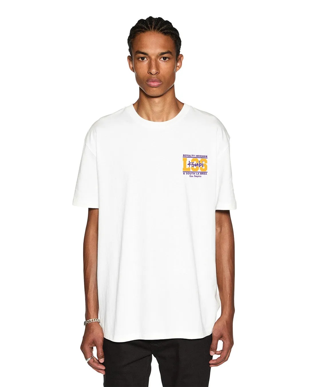 LA AND THE STREETS SS BIGGIE TEE WHITE sold by Ksubi product image thumbnail 2