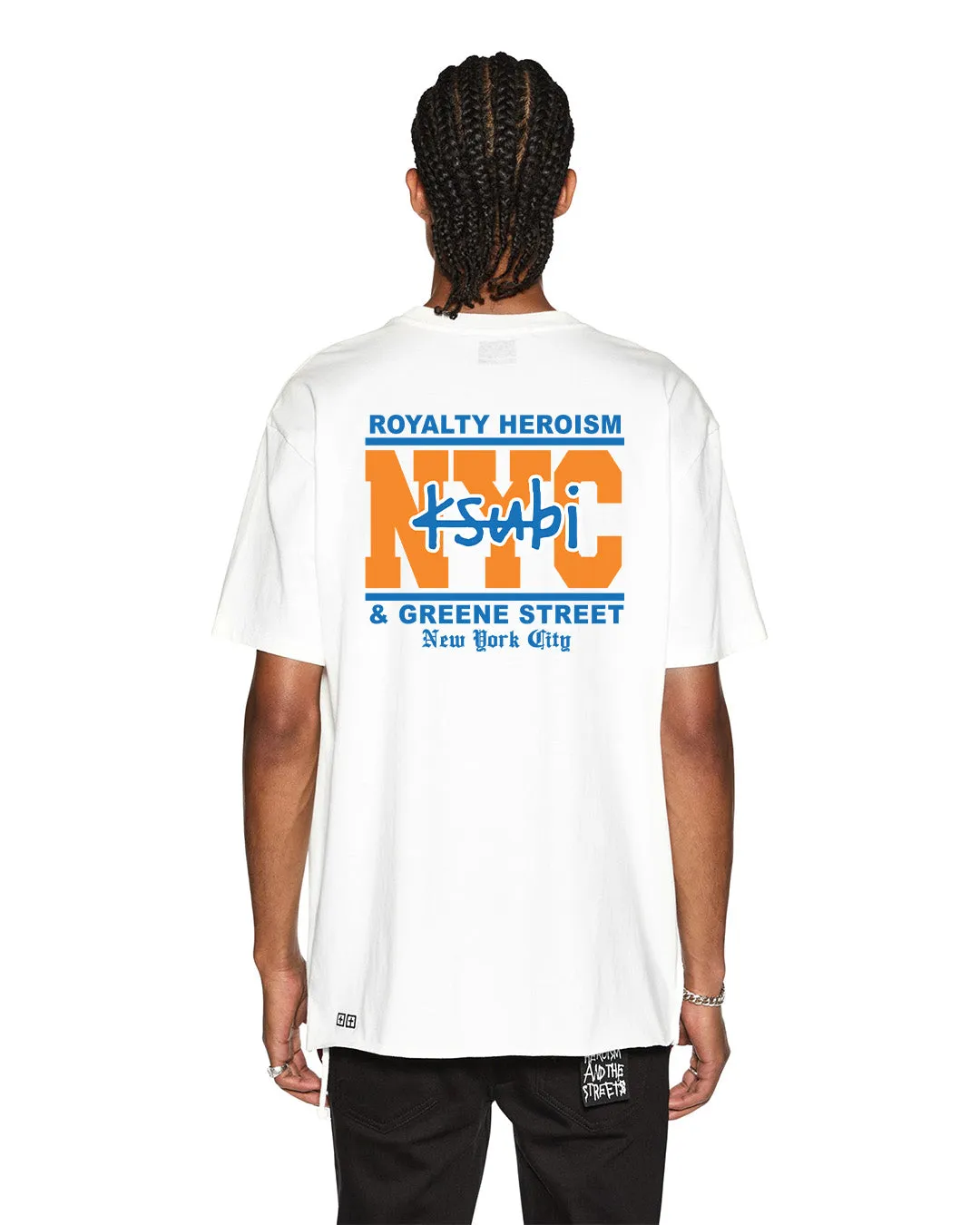 NYC AND THE STREETS SS BIGGIE TEE WHITE sold by Ksubi