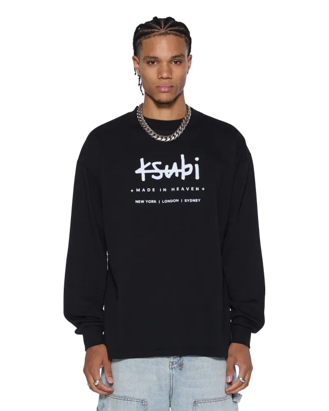 PLATED LS TEE BLACK sold by Ksubi