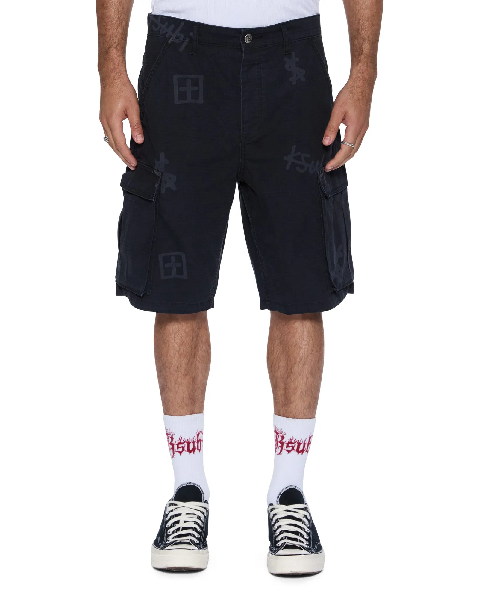 FUGITIVE CARGO SHORT KASH BOX sold by Ksubi
