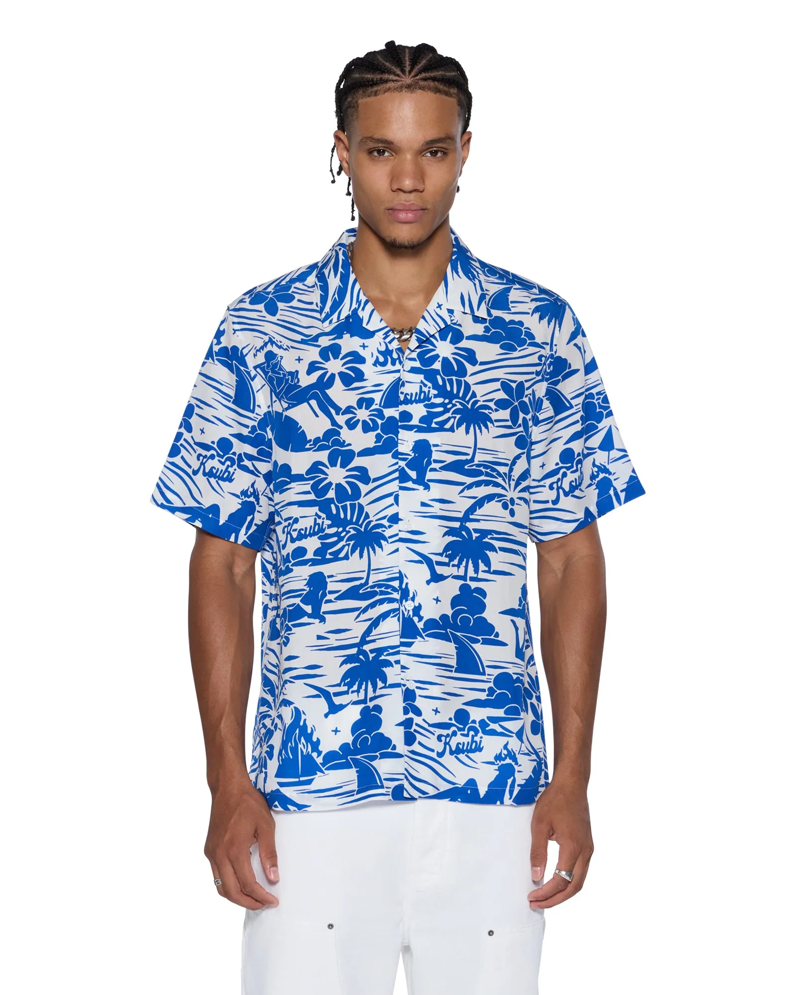 LAGOON SS RESORT SHIRT BLUE sold by Ksubi