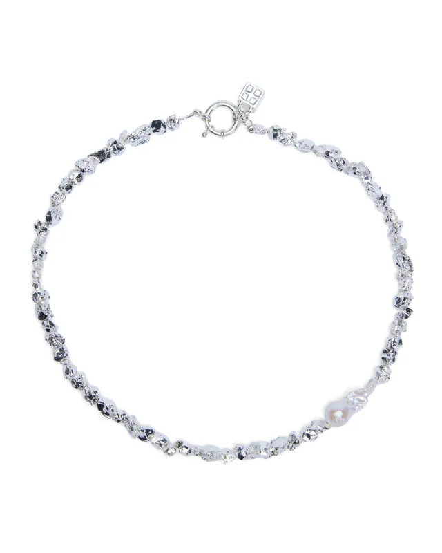 UNCUT SILVER CHOKER sold by Ksubi