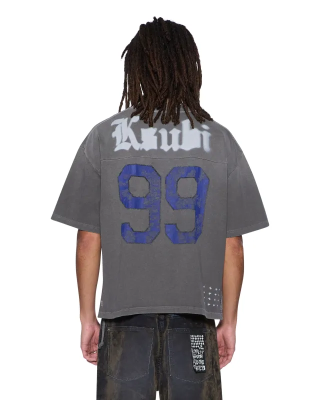 UTOPIA HALEN RAGLAN SS TEE CHARCOAL sold by Ksubi