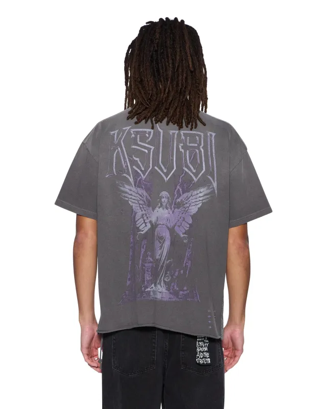 UTOPIA ANGEL EKCESSĀ SS TEE CHARCOAL made by Ksubi