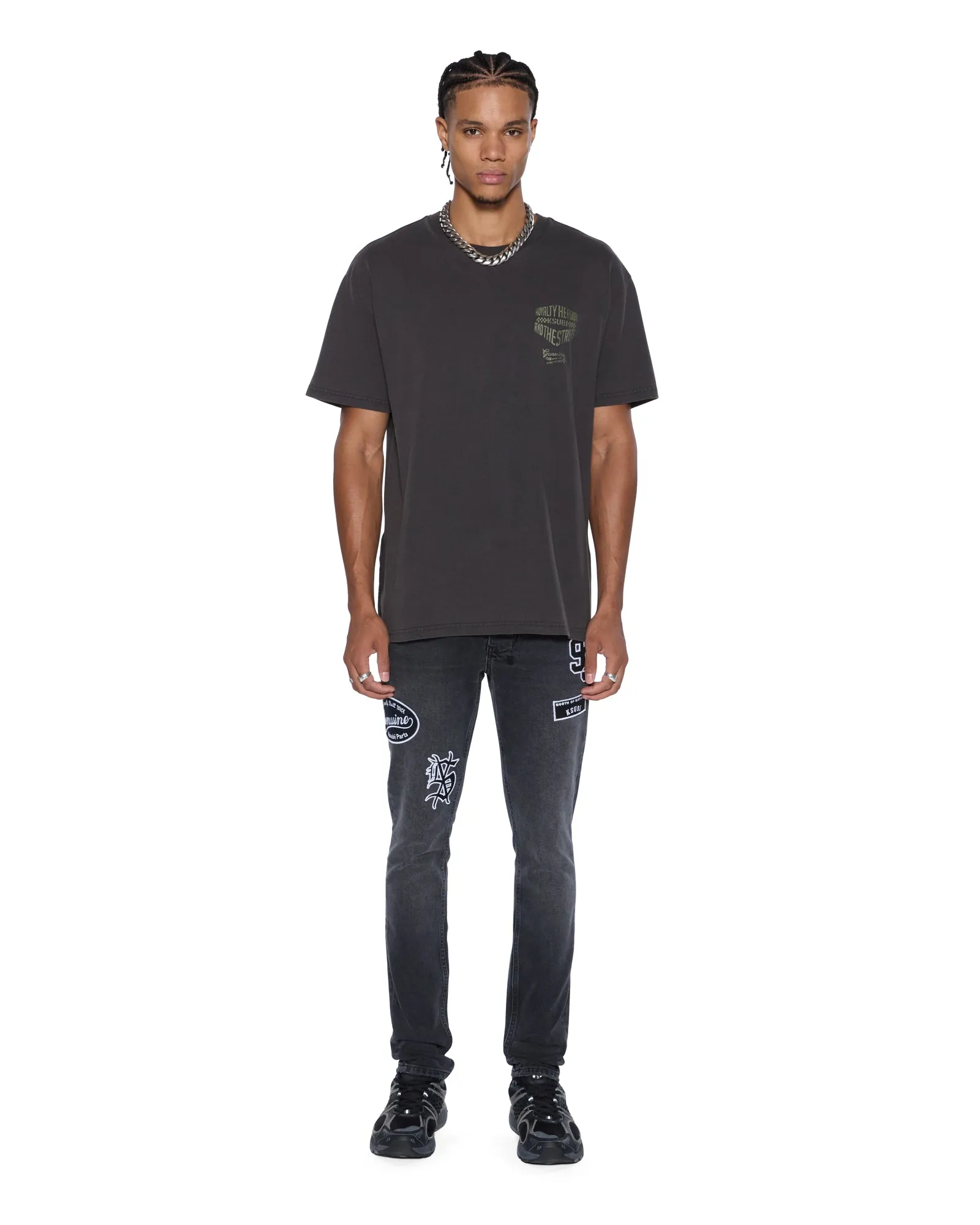 GARAGE BIGGIE SS TEE FADED BLACK sold by Ksubi product image thumbnail 2
