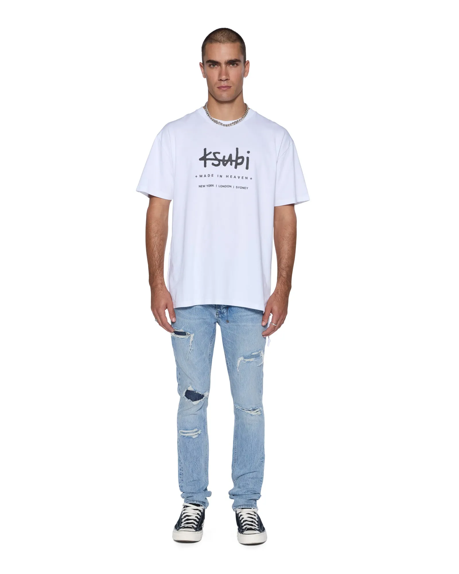PLATED BIGGIE SS TEE TRU WHITE sold by Ksubi product image thumbnail 2