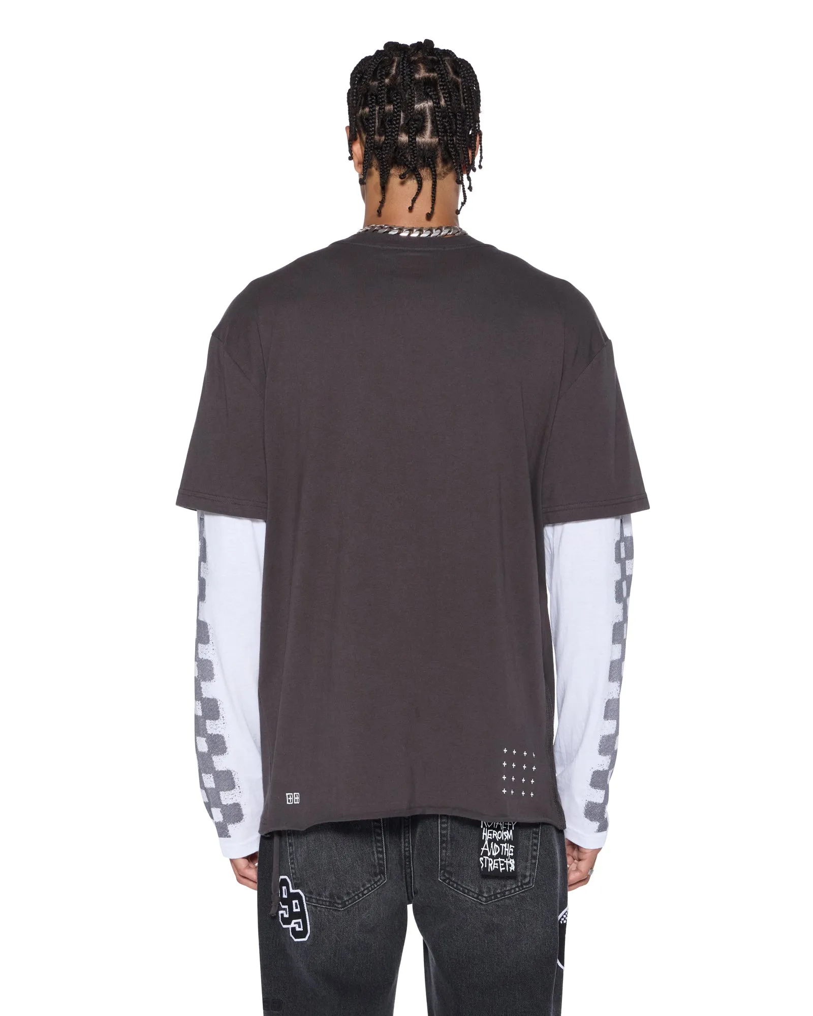 ENGINE LS LAYER TEE FADED BLACK sold by Ksubi product image thumbnail 3