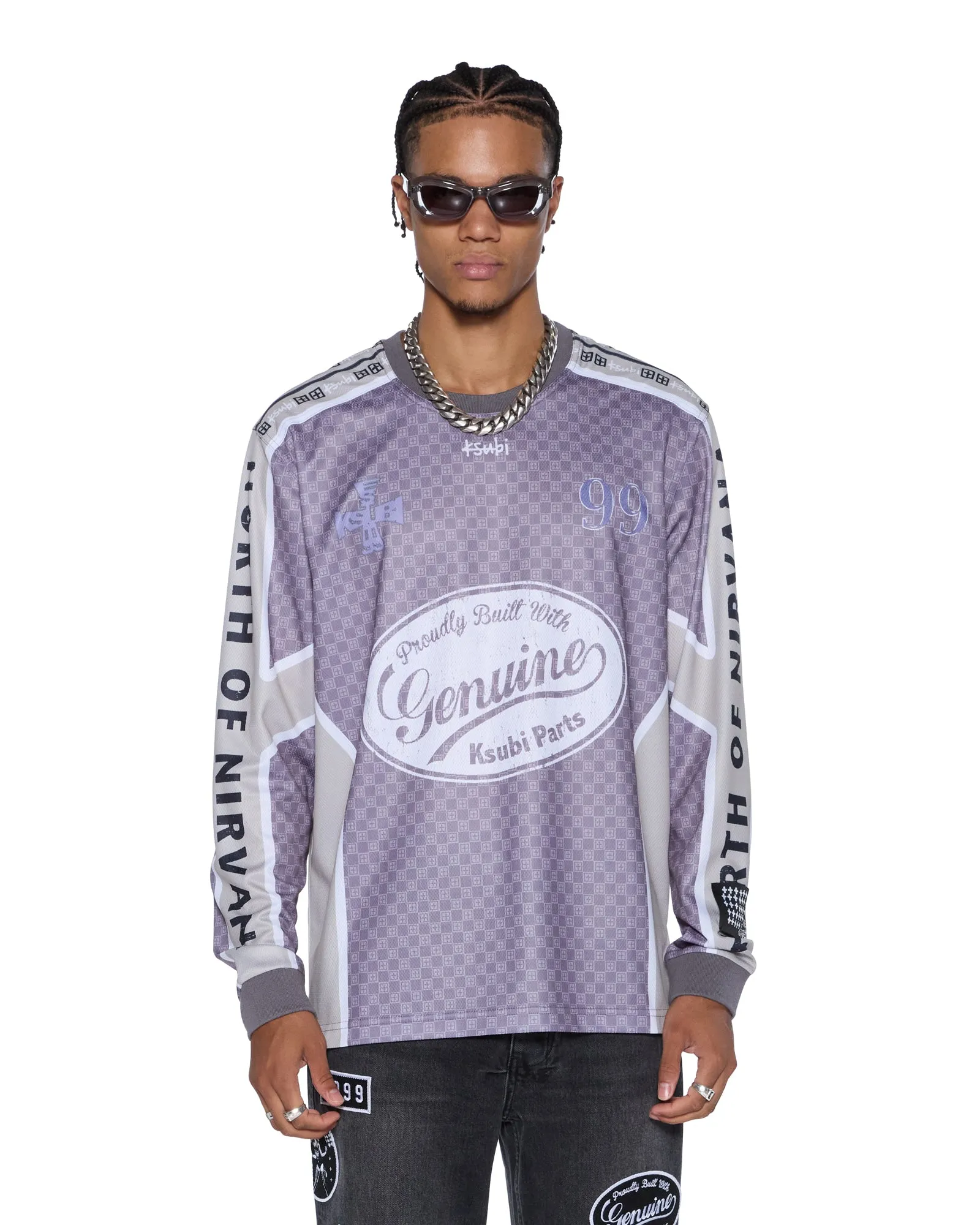 GARAGE LS MOTO JERSEY MOSS BLACK sold by Ksubi