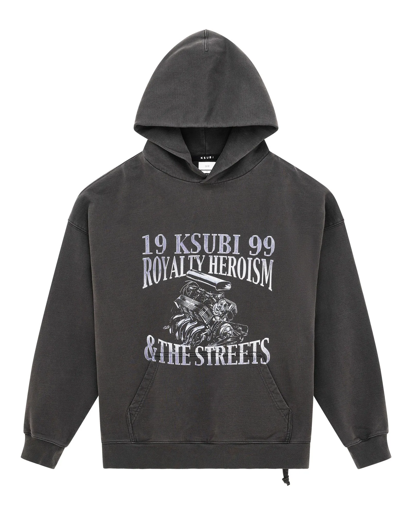 ENGINE EKCESS HOODIE FADED BLACK sold by Ksubi product image thumbnail 4