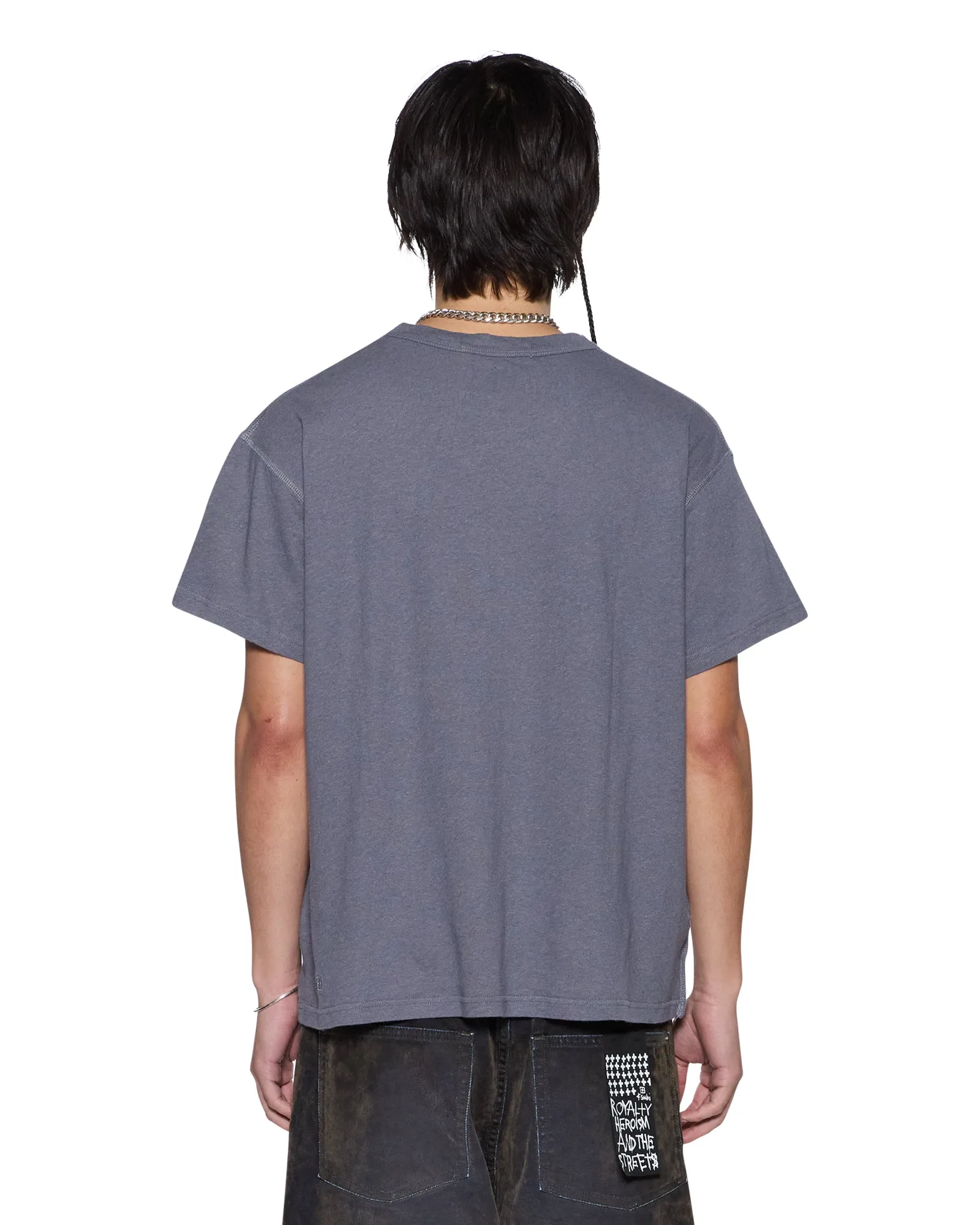 SLUB SID SS TEE CHARCOAL sold by Ksubi product image thumbnail 3