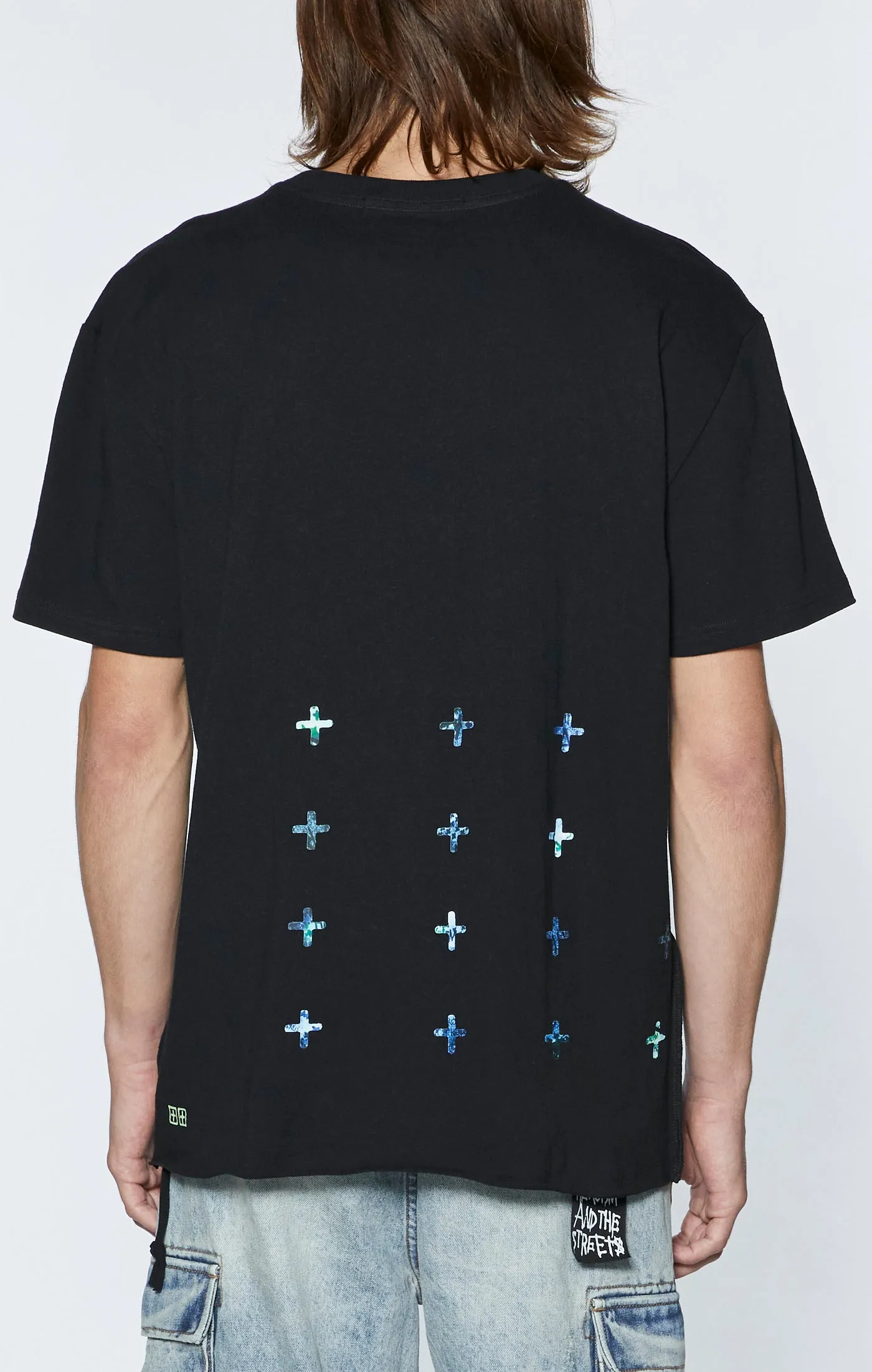 SPACE PALM BIGGIE SS TEE JET BLACK sold by Ksubi product image thumbnail 2