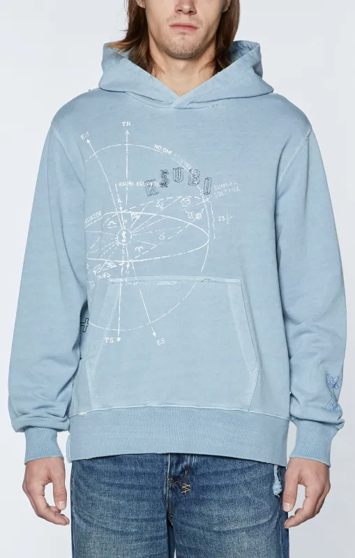 DIAGRAMS KASH HOODIE BLUE FIN sold by Ksubi