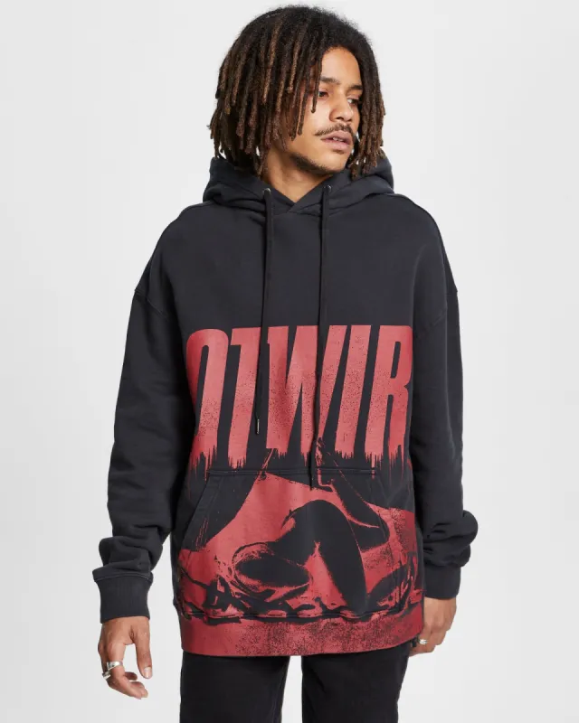 HOTWIRE BIGGIE HOODIE JET BLAC sold by Ksubi