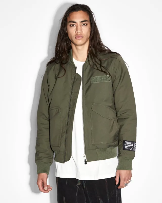 ROYALTY BOMBER JACKET KHAKI sold by Ksubi