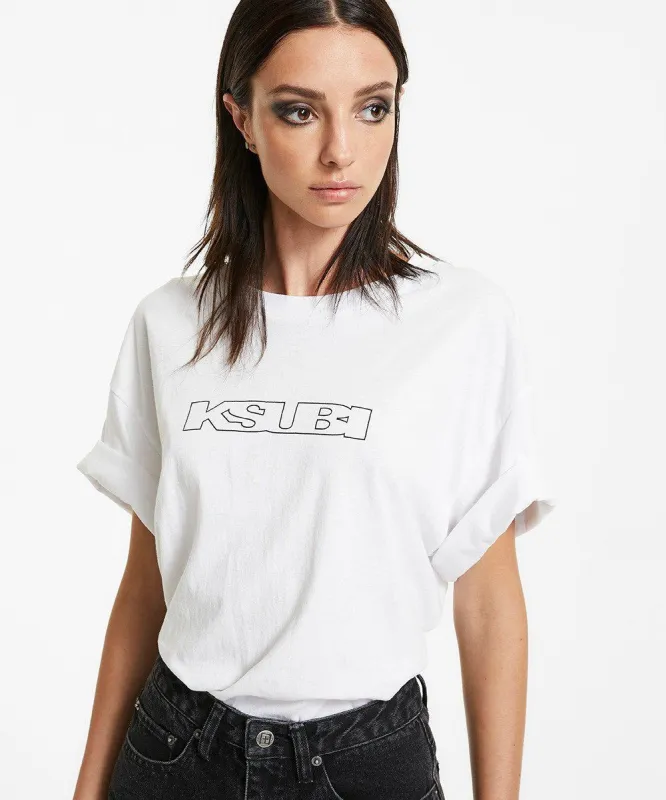 SIGN OF THE TIMES SS TEE WHITE sold by Ksubi