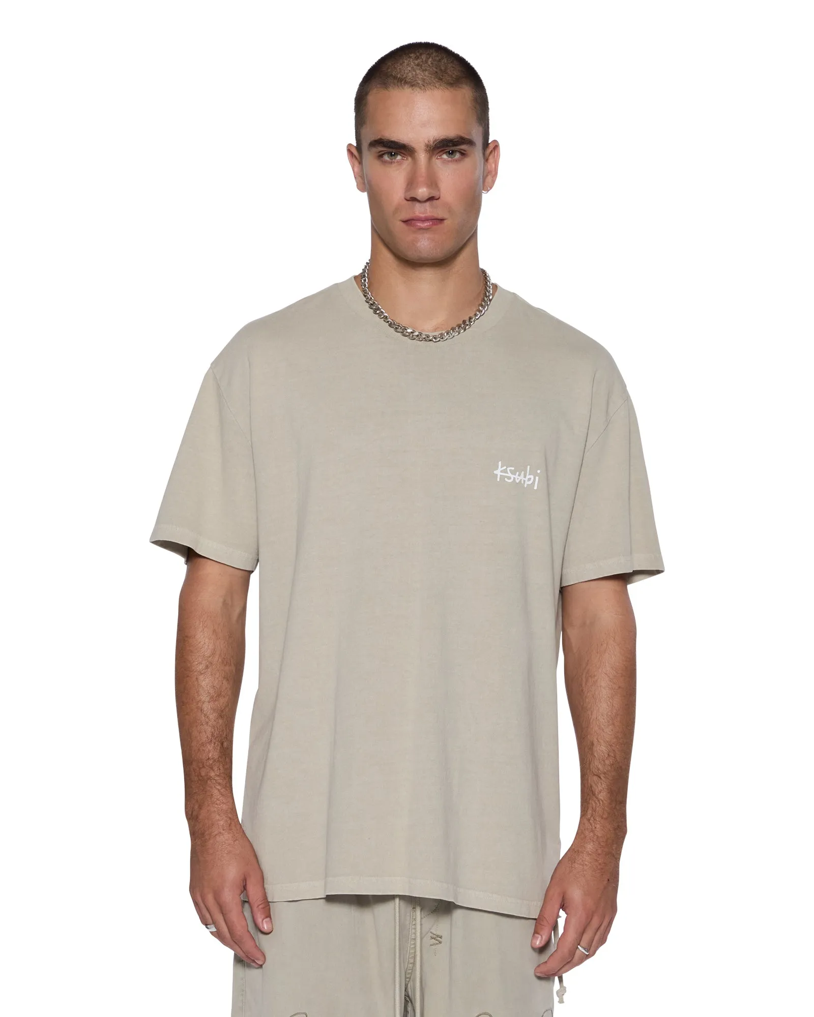 ALLDAY BIGGIE SS TEE TERRA sold by Ksubi product image thumbnail 3