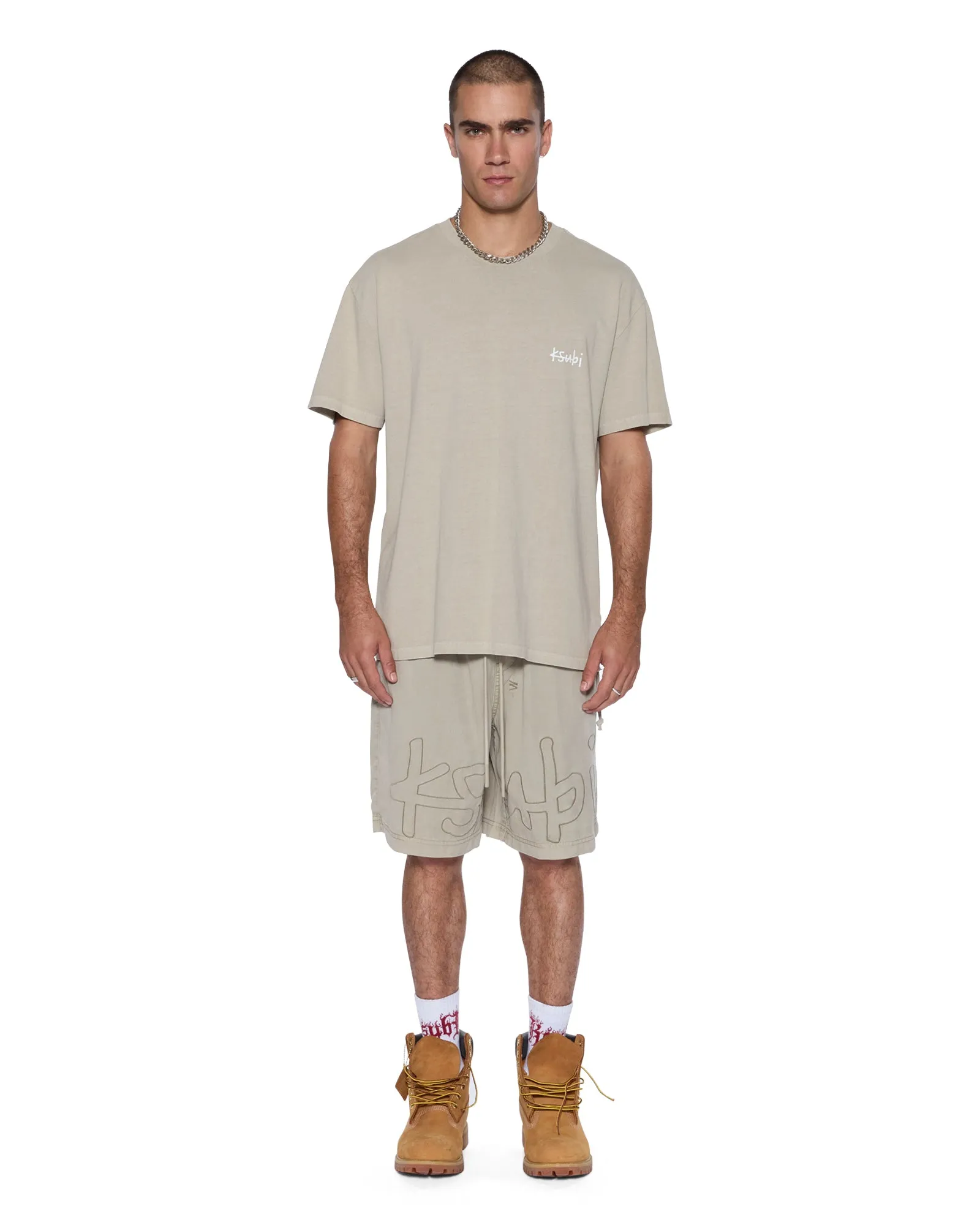 ALLDAY BIGGIE SS TEE TERRA sold by Ksubi product image thumbnail 2