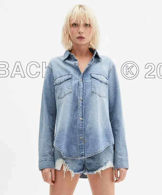 SIRATO SHIRT MELROSE BLUE sold by Ksubi